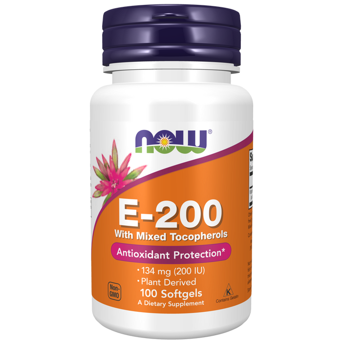 Vitamin E-200 134mg Con Tocoferoles (100 Softgels)