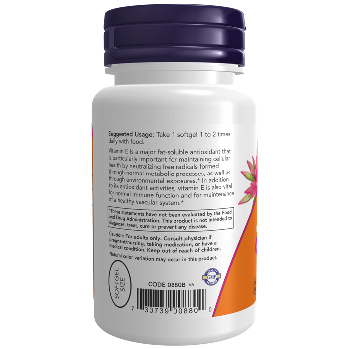 Vitamin E-200 134mg Con Tocoferoles (100 Softgels)