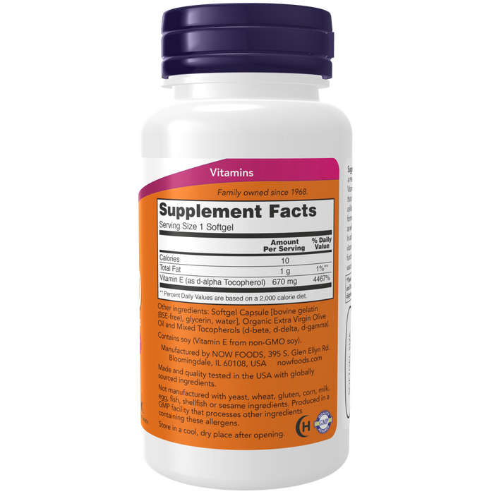 Vitamin E-1000 Mixed Tocopherols (50 softgels)