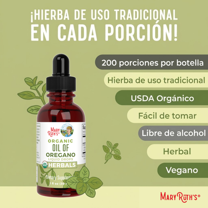 Organic Oregano Oil Liquid Drops/Oil of Oregano Herbal 1 oz (30ml) Mary Ruths