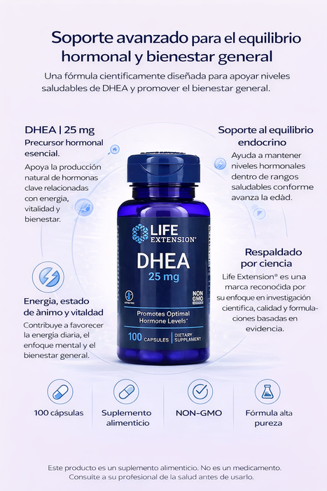 DHEA 25 mg (100 caps), Life Extension