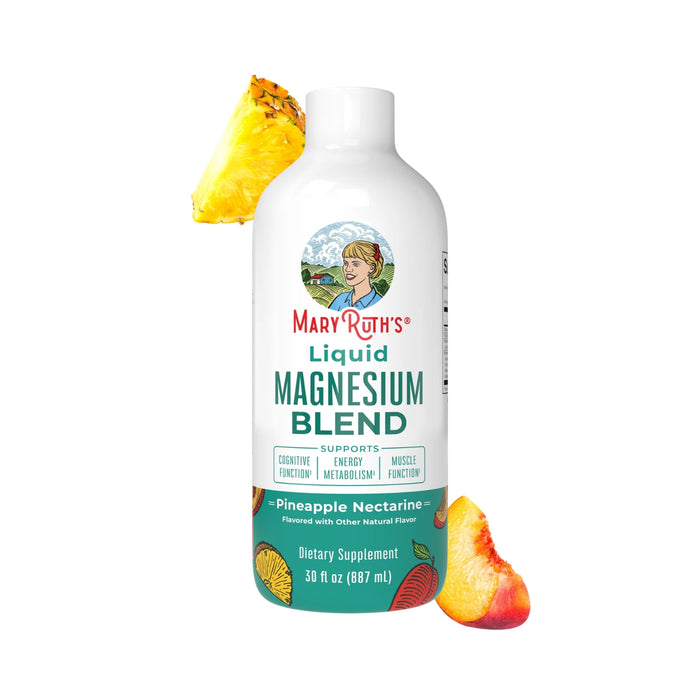 Magnesio Sabor Piña-Necterina (30 oz 887 ml), MaryRuth's