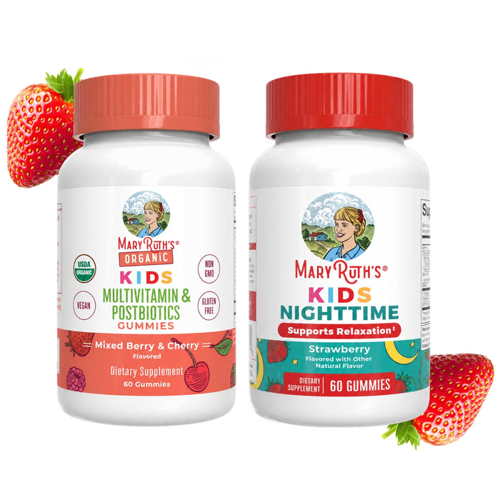 Kit #32 Multivitamínico y Descanso para niños. MaryRuth's (2 frascos / 120 gomitas)