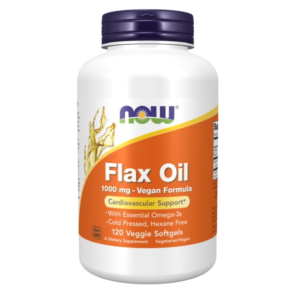 Vegan Flax Oil 1000mg (120 Veg Caps) / Flax Oil Vegan Formula