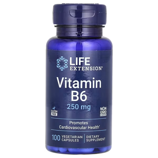 Vitamina B6 250 mg (100 caps), Life Extension