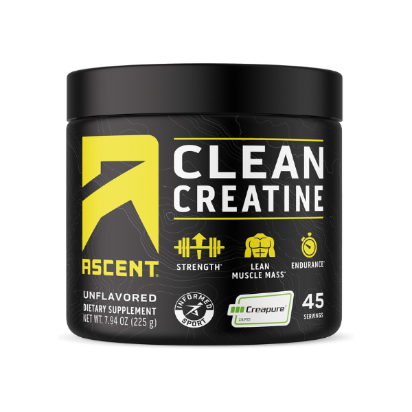 Creatina Clean Sin Sabor (7.94 oz 225 g), Ascent