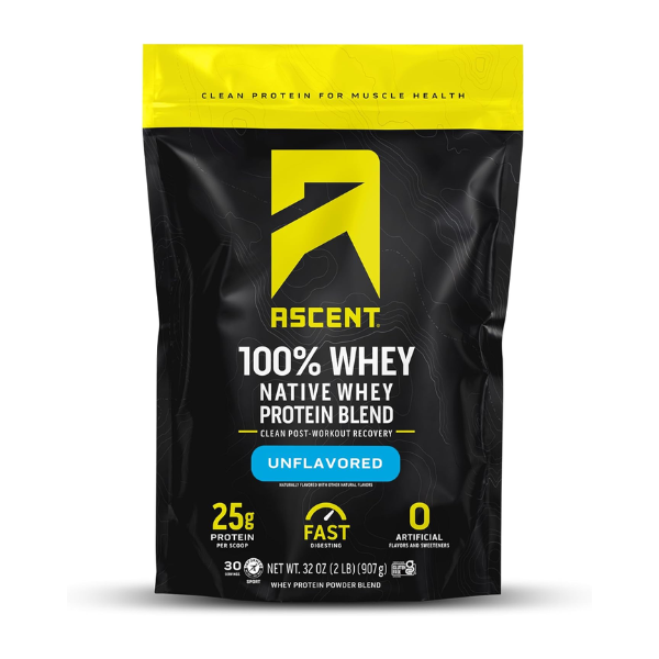 Proteína de Whey Sin Sabor (2 lb 907 g), Ascent