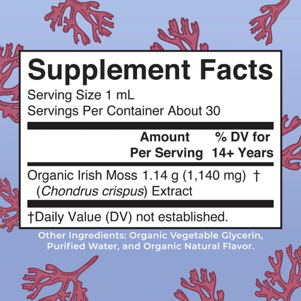 Musgo Marino Organico, Liquido (1 fl oz 30 ml), Mary Ruth's