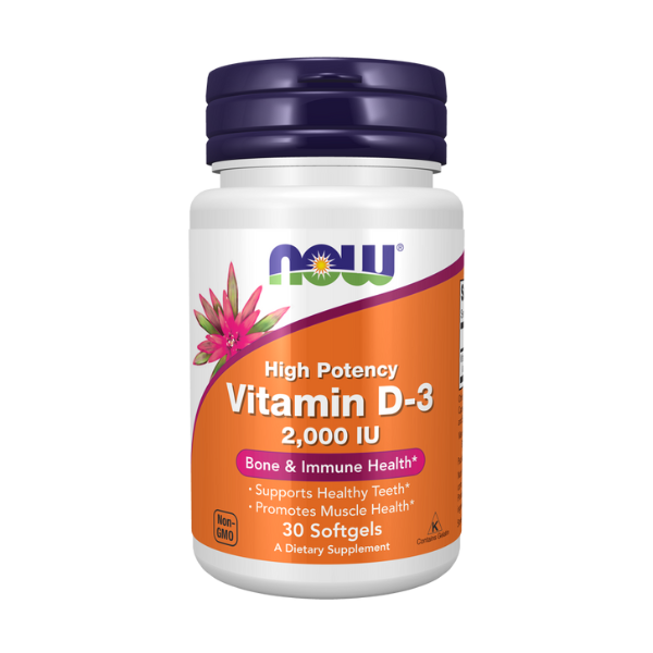 Now - Vitamina D3 2000 IU (30 softgels)