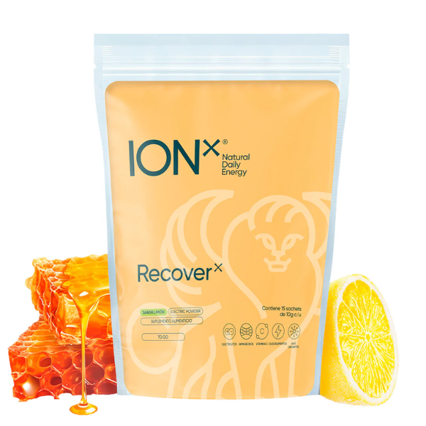 Electrolitos Recover To Go Sabor Limón y Miel (150 g), ION X