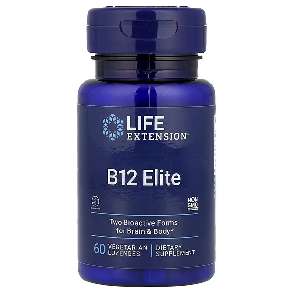 B12 Elite (60 tab vegs), Life Extension