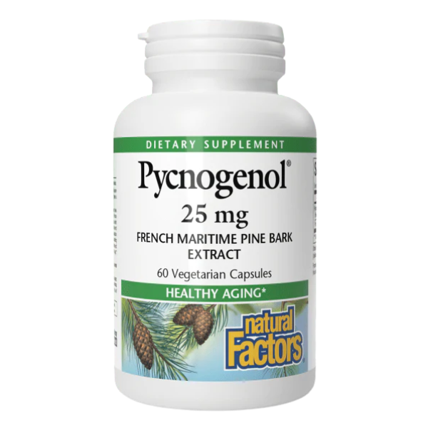 Extracto de Corteza de Pino Pycnogenol® 25 mg (60 vegcaps), Natural Factors