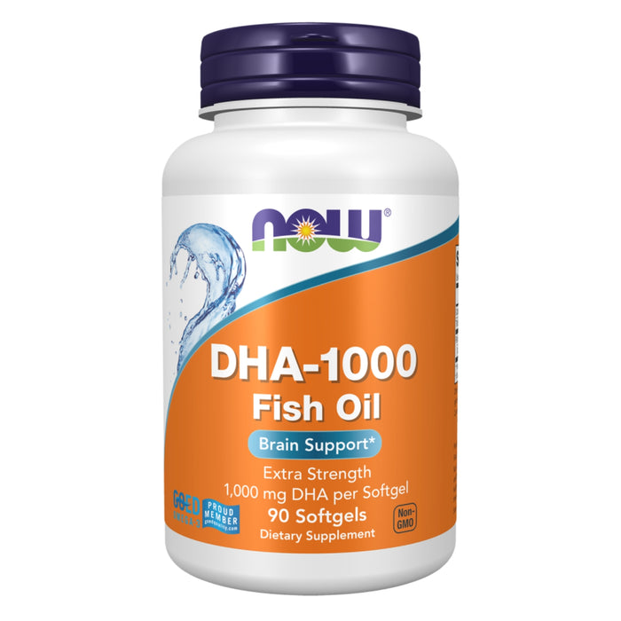 DHA-1000 mg (90 softgels), NOW