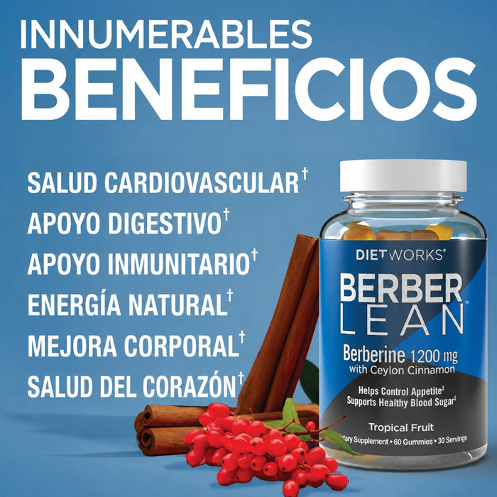 Berberina Sabor Tropical BerberLean™ DietWorks® (60 gomitas), Windmill