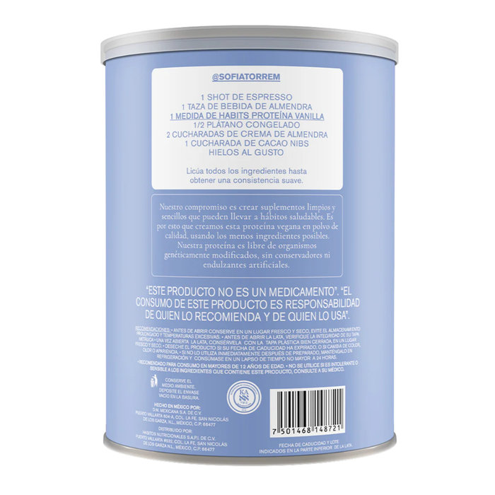 Proteina Probiotica Sabor Vainilla (488 g), Habits