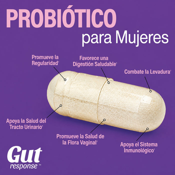 Probiótico para Mujeres GUT response™ (30 tabs masticables), Windmill