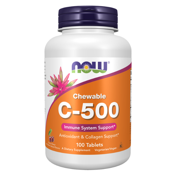 Vitamina C-500 Sabor Cereza (100 tabs)