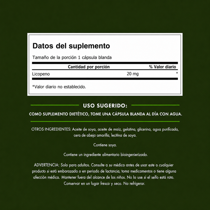 Swanson Lycopene 20 mg 60 Softgels/Lycopene