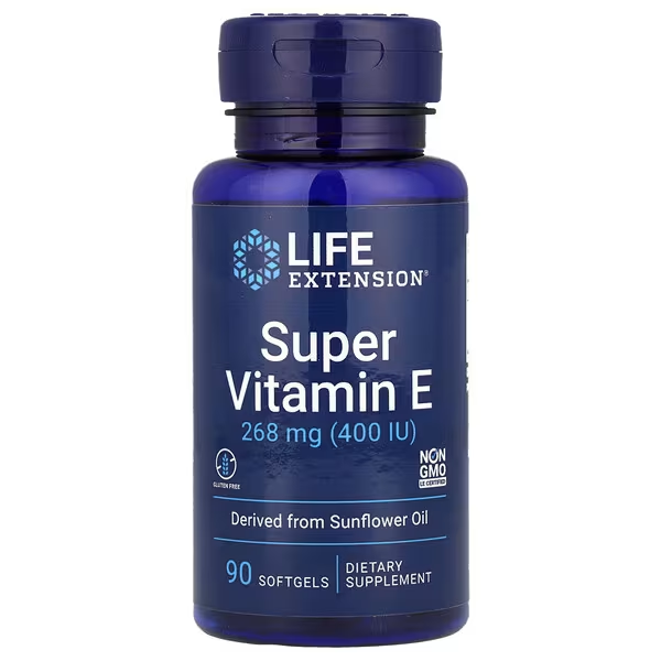 CC Super Vitamina E 268 mg 400 UI (90 softgels), Life Extension