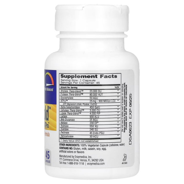 Digest Gold™ (45 caps), Digestión Acelerada, Enzymedica