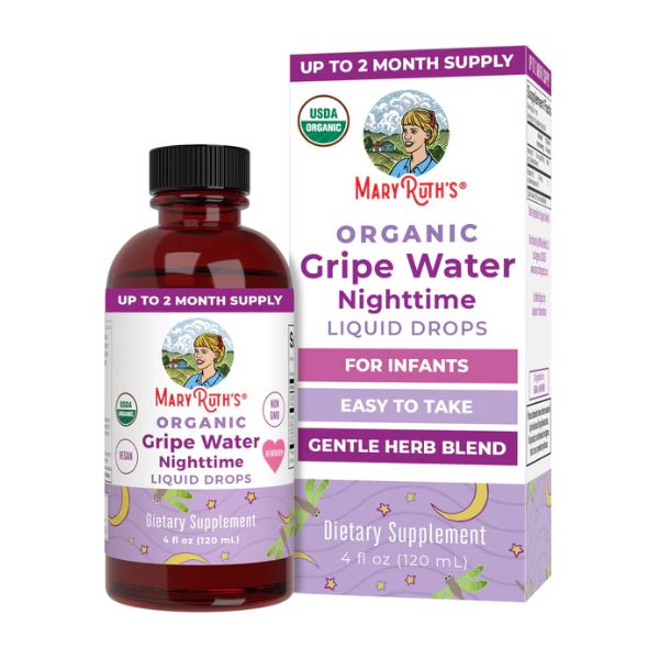Gripe Water Nocturna Organica, Liquida (4 fl oz 120 ml), Mary Ruth's
