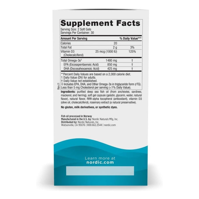 Ultimate Omega Xtra (60 softgels), Nordic Naturals