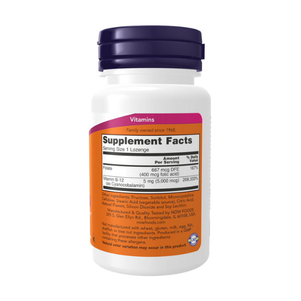 Vitamina B12 5000 mcg (60 pastillas)