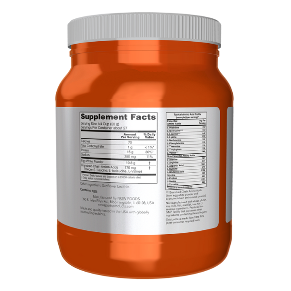 Proteina de Clara de Huevo Sin Sabor (1.2 lb 544 g)