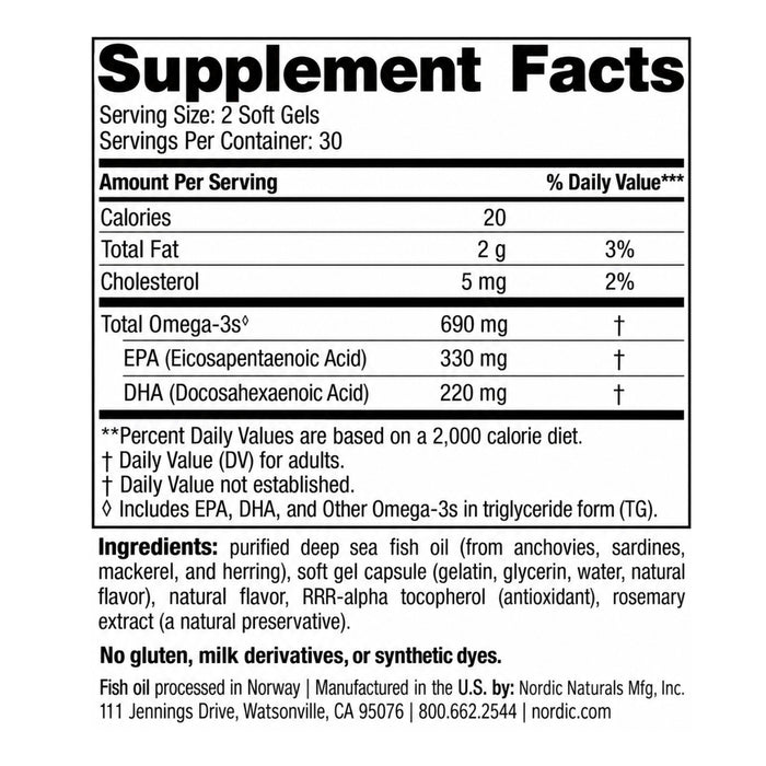 Kit #1 Omega-3 690 mg + DHA para Niños Sabor Tropical, Nordic Naturals