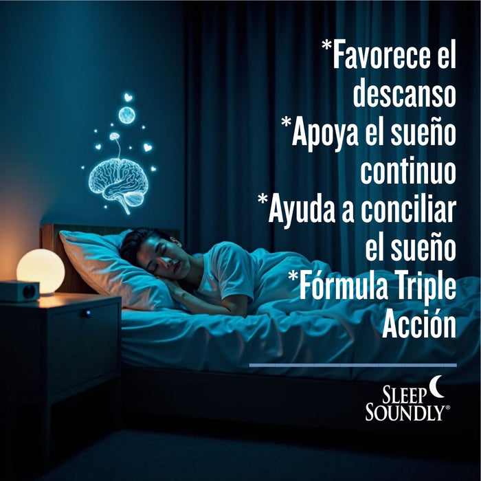 Melatonina Triple Acción Sleep Soundly® (30 caps), Windmill