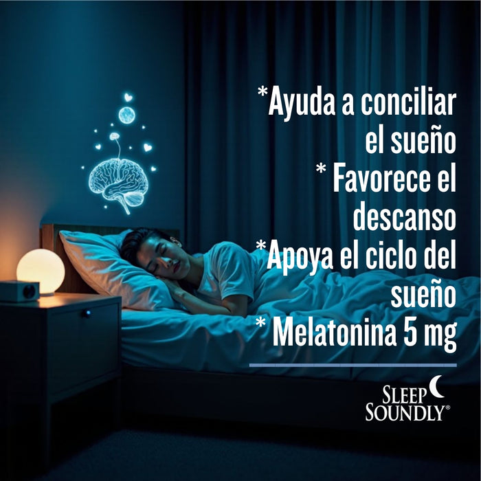 Melatonina 5 mg Sleep Soundly® (60 tabs), Windmill