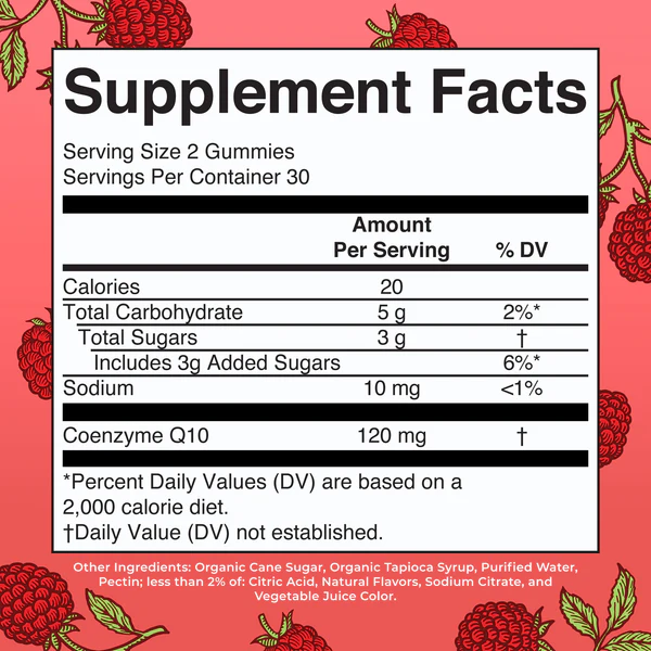 CoQ10 (Coenzyme Q10) Gummies/CoQ10 gummies 60count- global widget -60 gummies Mary Ruths