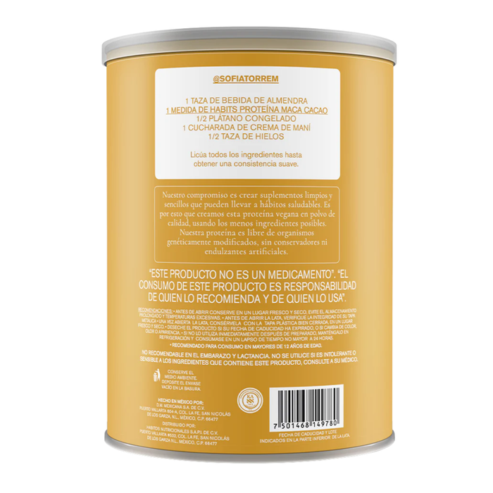 Proteína Probiótica Sabor Maca Cacao (488 g), Habits