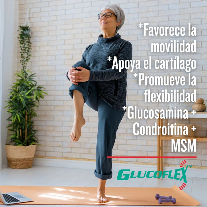 Glucosamina y Sulfato de Condroitina con MSM Glucoflex® (120 caplets), Windmill