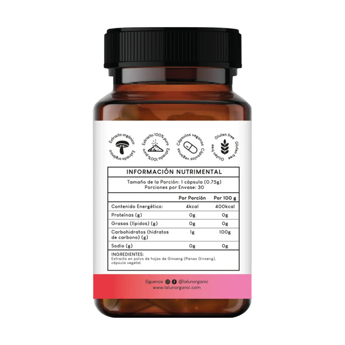 Ginseng 750 mg (30 caps), Lalun