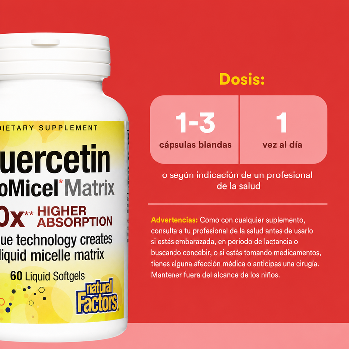 Quercetina Liposomal LipoMicel® Matrix (60 softgels)
