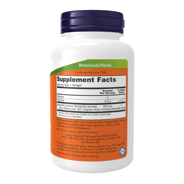 Boswellia Extract 500mg (90 Softgels)/ Boswellia Extract