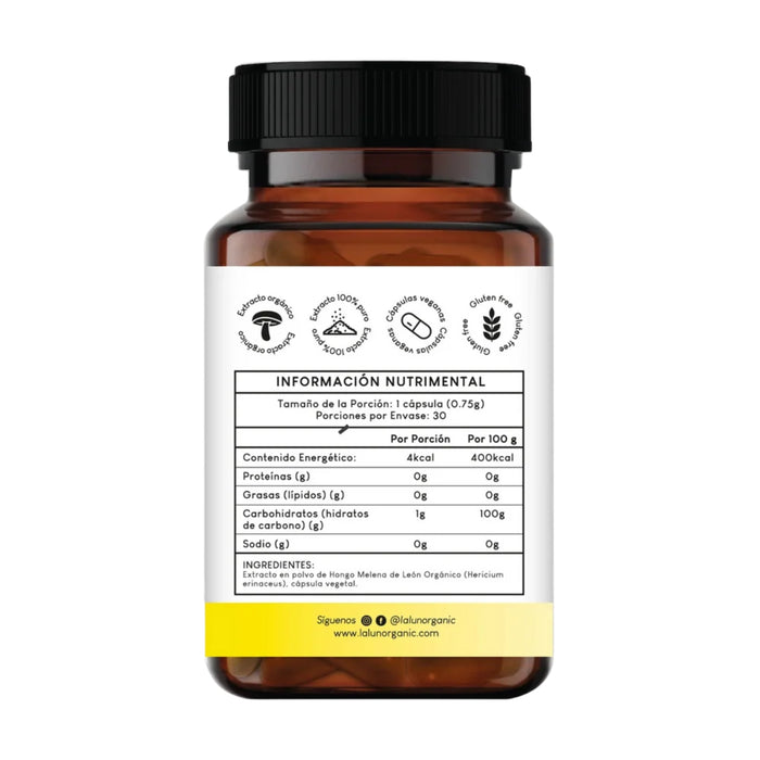 Melena de León 750 mg (30 caps), Lalun