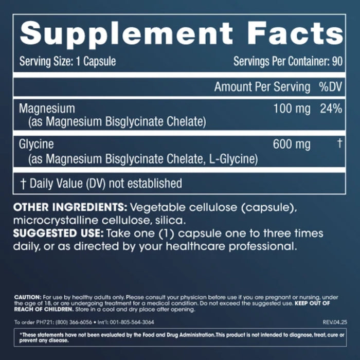 Glicinato de Magnesio (90 caps), Prohealth