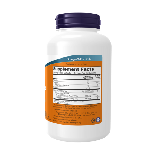 Super Omega EPA Aceite de Pescado Doble Potencia 360 EPA/240 DHA (120 softgels)