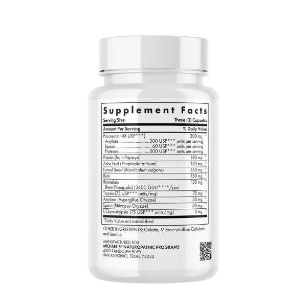 Enzimas Digestivas (180 caps), Michael's Health