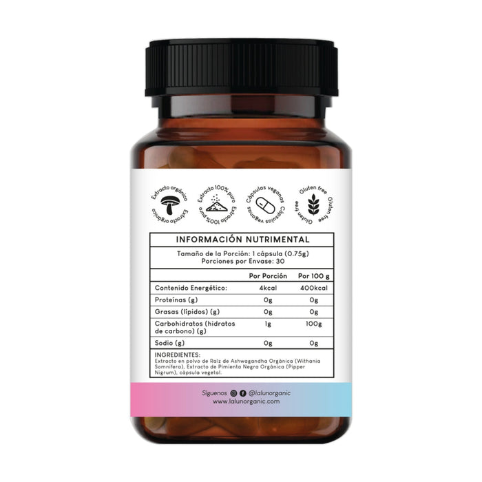Ashwagandha 750 mg (30 caps), Lalun