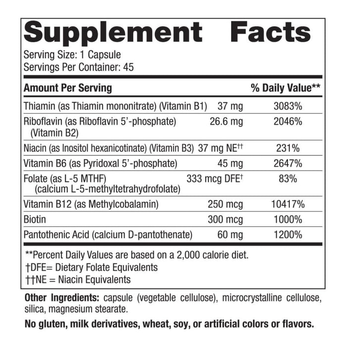 Complejo B (45 caps), Nordic Naturals