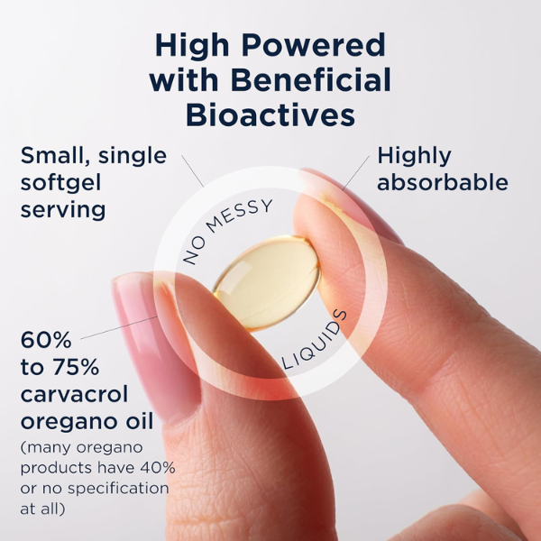 Aceite de Orégano para la Salud Intestinal (60 cápsulas vegetales) | Designs for Health