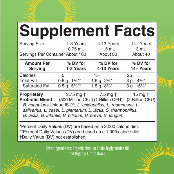 Probiotico Organico, Liquido (4 fl oz 120 ml), Mary Ruth's