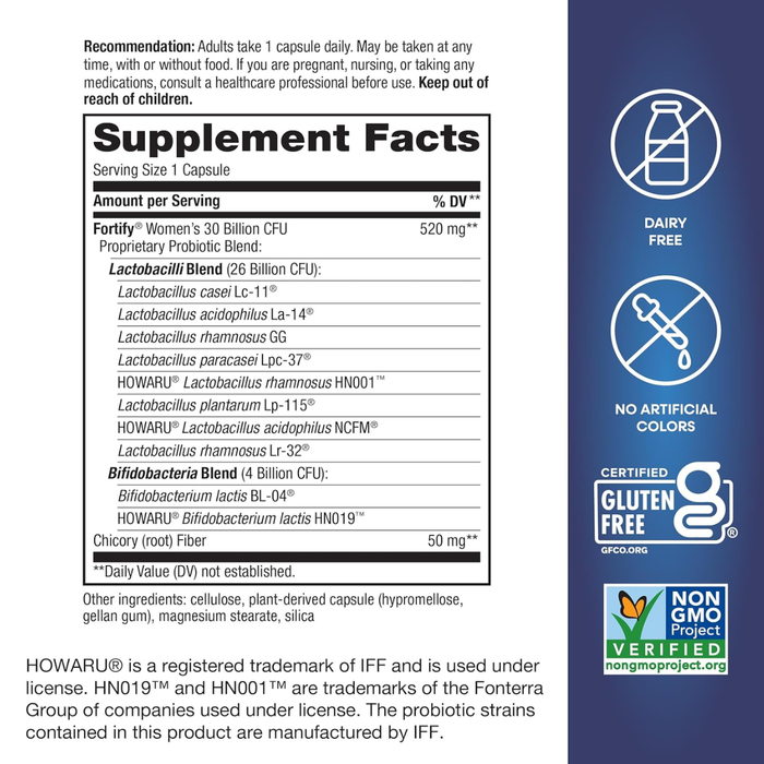 Probiótico Diario para Mujeres 30 Billion Fortify® (30 caps), Nature's Way