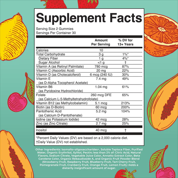 Teen Multivitamin Gummies 60 Gummies Mary Ruth
