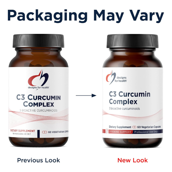 Complejo de Curcumina C3, 400 mg (60 veg caps), Designs for Health