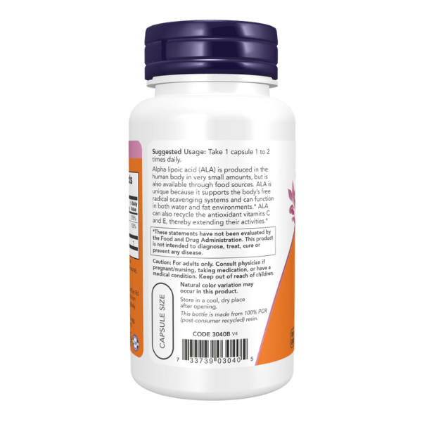 Acido Alfa Lipoico 100mg (60 veg caps)