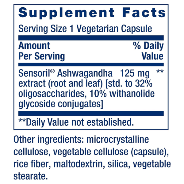 Ashwagandha Optimizada (60 veg caps), Life Extension
